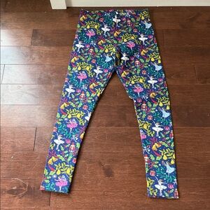 Mini Boden christmas nutcracker leggings sz 8-9yrs